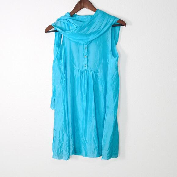 Gant Dresses & Skirts - GANT Collection Women’s Dress Ethereal East Coast Silk Sleeveless Blue Size M